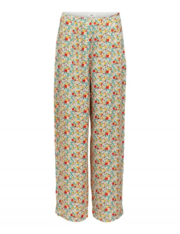 Pantaloni Object, floral Floral print