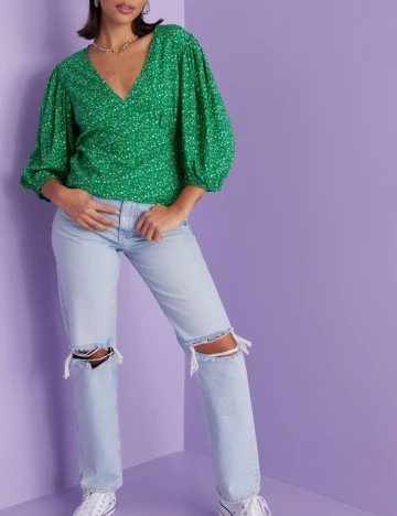 Bluza Object, verde Verde