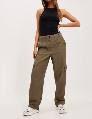 
						Pantaloni Object, kaki