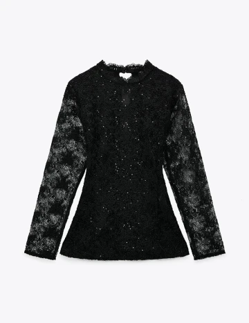 Camasa Zara, negru, S