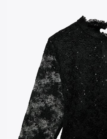 Camasa Zara, negru, S