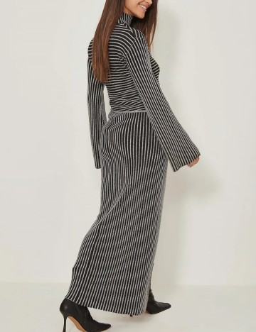 Bluza NA-KD, alb-negru