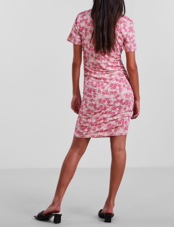 Rochie scurta Pieces, roz