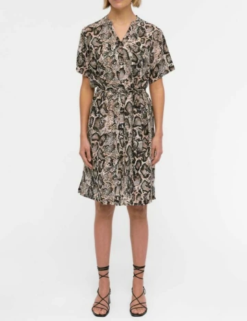 Rochie scurta Object, imprimeu sarpe
