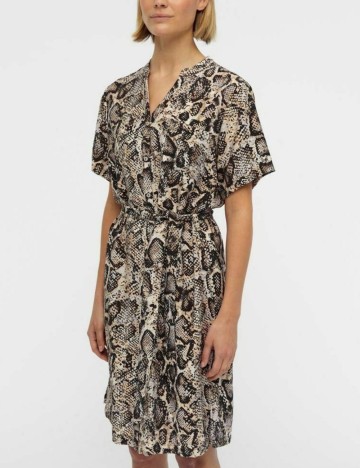Rochie scurta Object, imprimeu sarpe