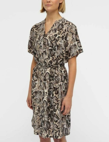 Rochie scurta Object, imprimeu sarpe