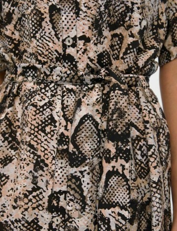 Rochie scurta Object, imprimeu sarpe