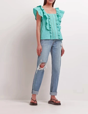 Bluza River Island, turcoaz Albastru