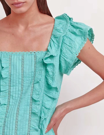 Bluza River Island, turcoaz Albastru