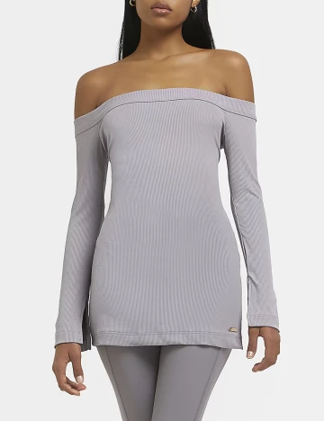 Bluza River Island, gri Gri