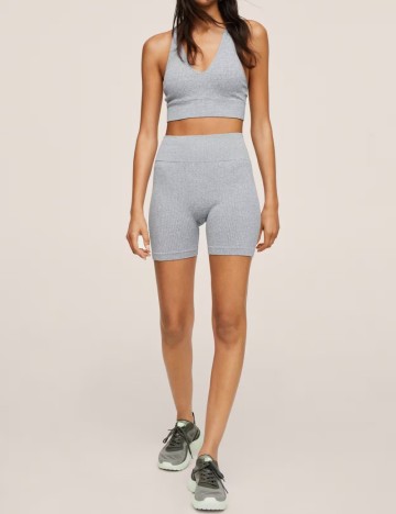 Bustiera sport Mango, gri