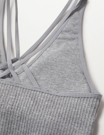 Bustiera sport Mango, gri