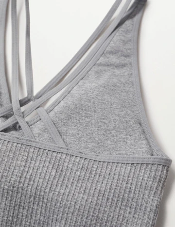 Bustiera sport Mango, gri