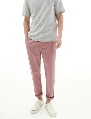 Pantaloni Reserved, roz pudra