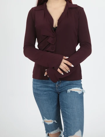Bluza River Island, pruna Mov