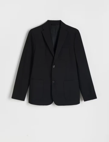 Sacou Reserved, negru Negru
