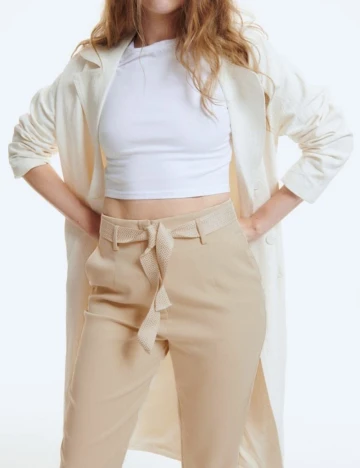 Pantaloni Reserved, crem Crem