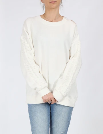 Bluza Aerie, alb Alb
