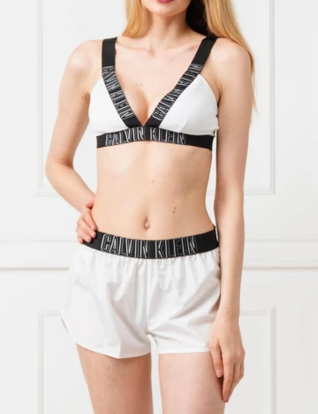 Pantaloni scurti Calvin Klein, alb