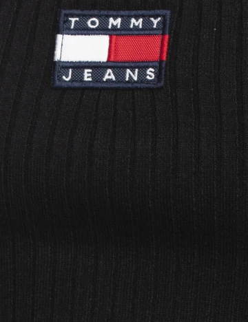 Top Tommy Jeans, negru