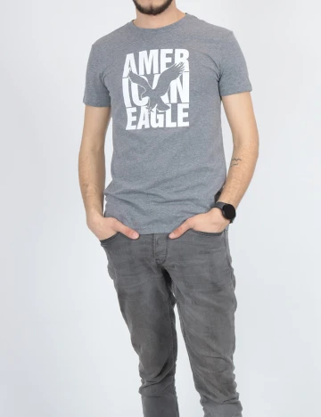 Tricou American Eagle, gri
