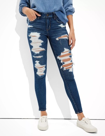 
						Blugi American Eagle, albastru