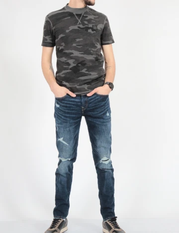 Blugi American Eagle, bleumarin Albastru