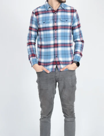 Camasa American Eagle, albastru Albastru