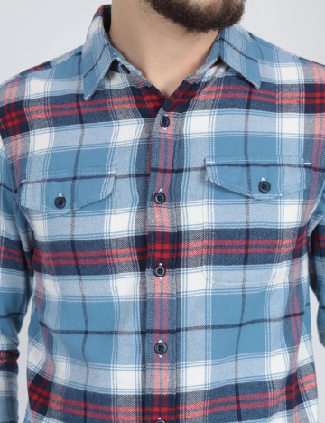 Camasa American Eagle, albastru Albastru