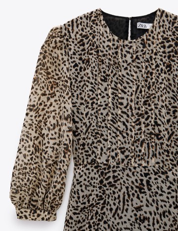 Rochie Zara, animal print, L