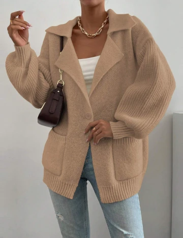 Cardigan SHEIN, maro