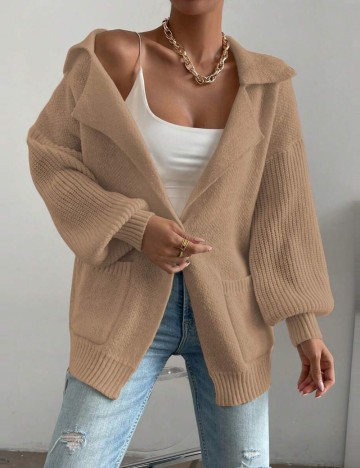 Cardigan SHEIN, maro