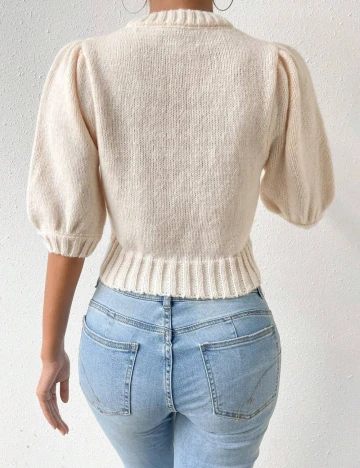 Pulovere SHEIN, crem