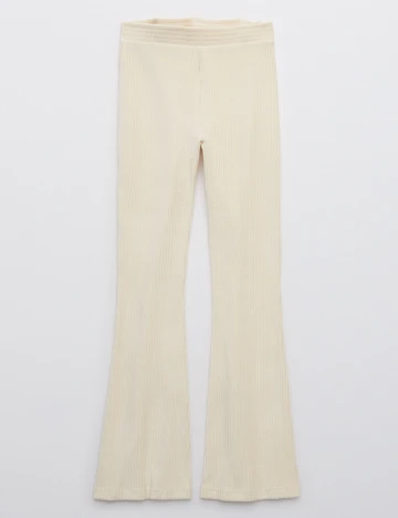 Pantaloni Aerie, crem