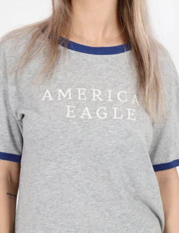 Tricou American Eagle, gri