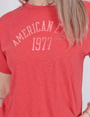 Tricou American Eagle, rosu Rosu