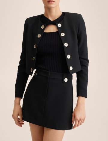 Blazer Mango, negru
