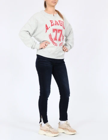 Bluza Oversize American Eagle, gri