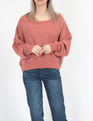 Bluza American Eagle, roz pudra inchis