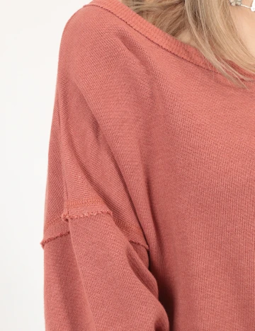 Bluza American Eagle, roz pudra inchis