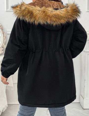 Geaca SHEIN CURVE, negru