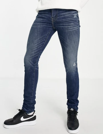 Blugi American Eagle, bleumarin Albastru