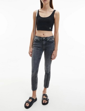 Top Calvin Klein Jeans, negru