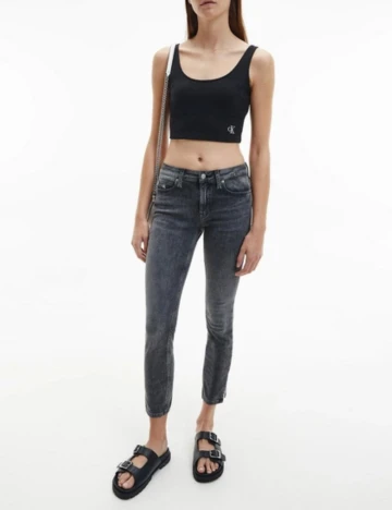 Top Calvin Klein Jeans, negru