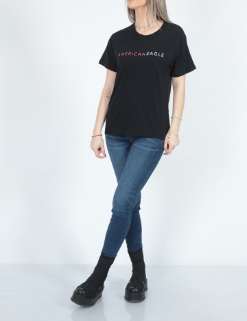 
						Tricou American Eagle, negru