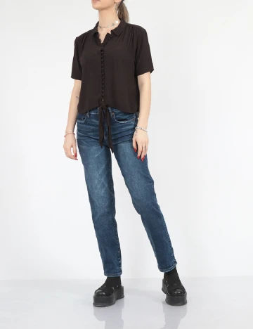 Camasa American Eagle, negru Negru