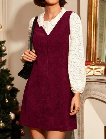 Rochie scurta SHEIN, visiniu