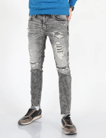 Blugi American Eagle, gri Gri
