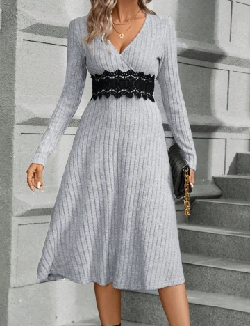 Rochie medie SHEIN, gri Gri