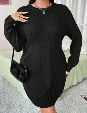Rochie scurta SHEIN CURVE, negru